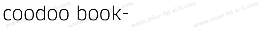 coodoo book字体转换